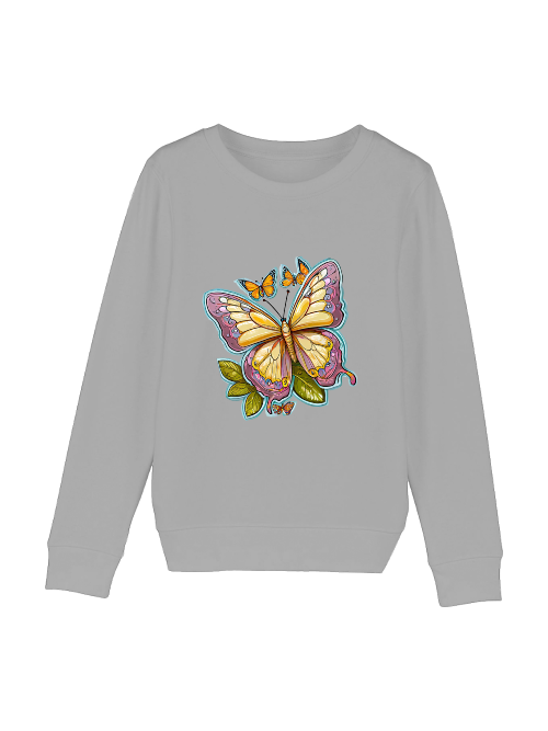 Mini Changer Sweatshirt Schmetterling gemalt mit Aura