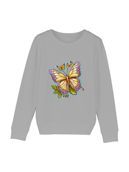 Sudadera Mini Cambiador mariposa pintada con aura