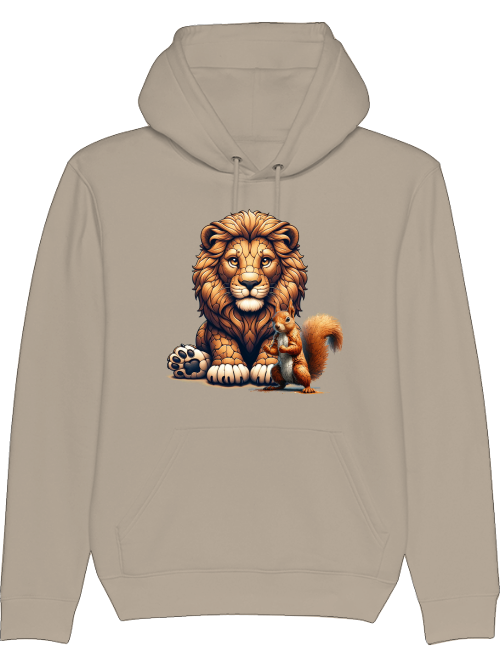 Cruiser hoodie partner shirt lion with squirrel front