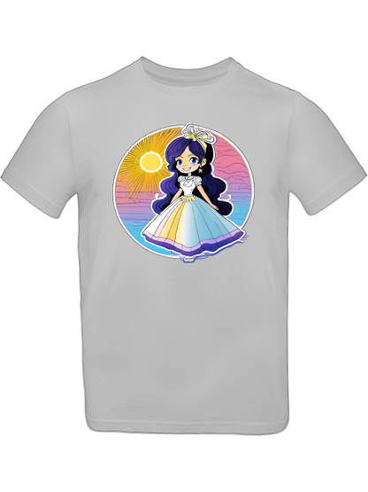 Prinzessin Sonnenuntergang mit Blauschimmer T-Shirt Kids SK