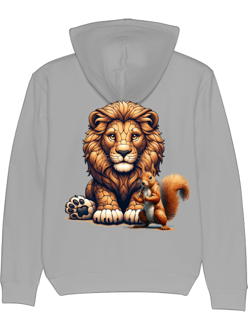 Cruiser Hoodie partner shirt lion with squirrel backsite