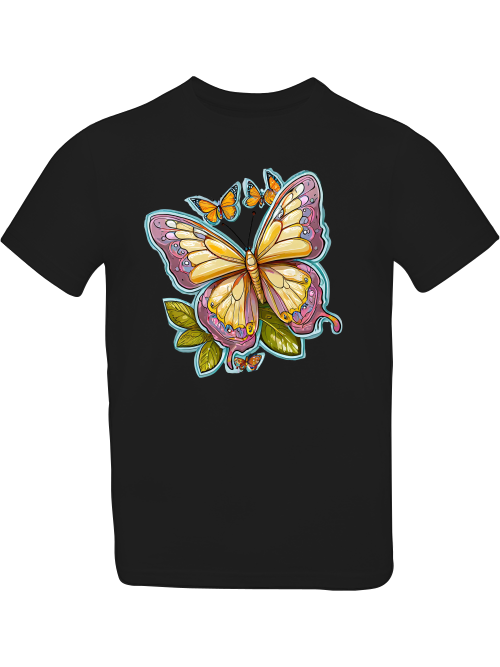 Schmetterling gemalt mit Aura T-Shirt Kids SK