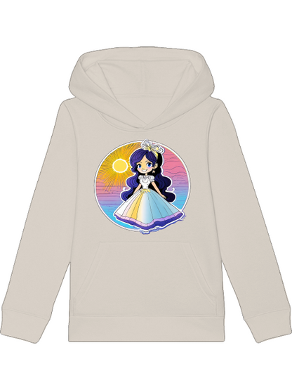 Sudadera con capucha Mini Cruiser Princesa Sunset con brillo azul