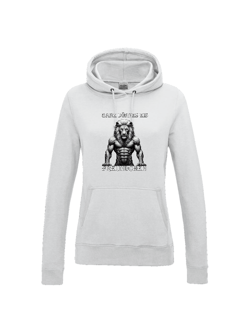 Girlie College Hoodie Partnershirt Löwe Ganz dünnes Eis