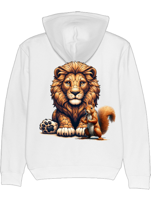 Cruiser Hoodie partner shirt lion with squirrel backsite