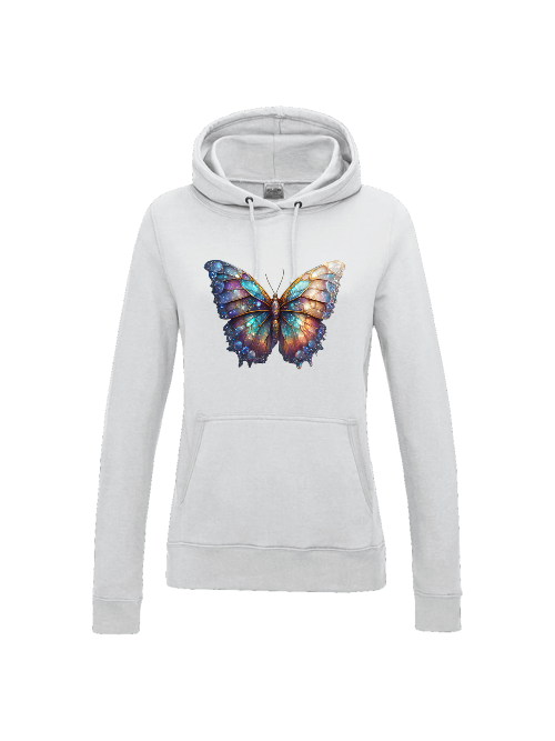 Girlie College Hoodie Partnershirt Brilliant Schmetterling