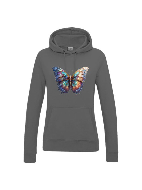 Girlie College Hoodie Partnershirt Brilliant Schmetterling