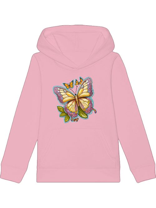 Mini cruiser hoodie butterfly painted with aura