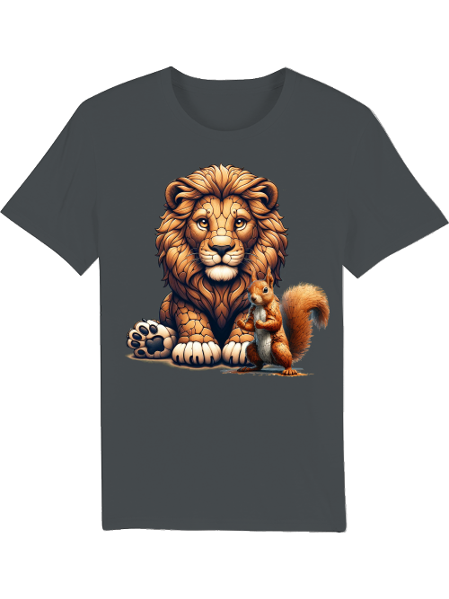 Creator T-Shirt Partner Shirt Lion with Squirrel