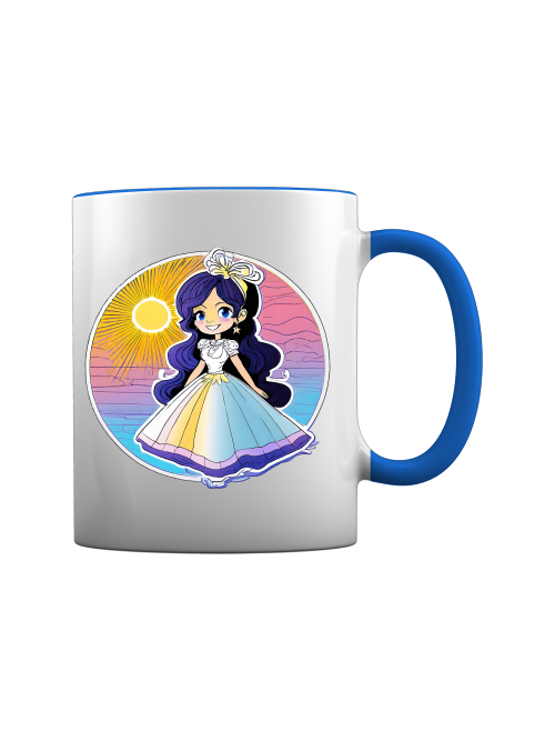 Tasse Prinzessin Sonnenuntergang mit Blauschimmer