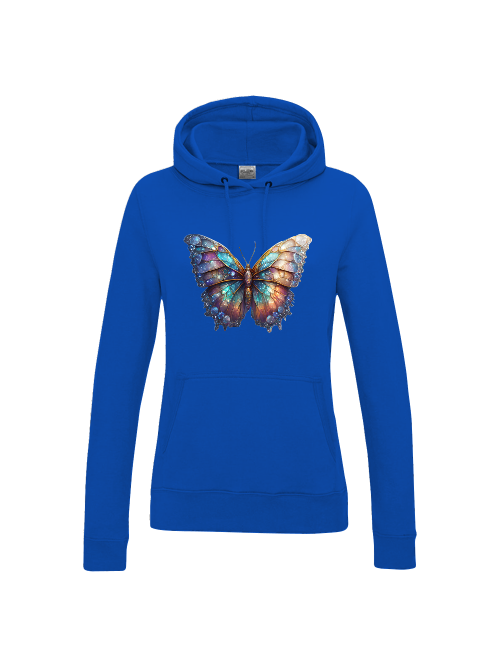 Girlie College Hoodie Partnershirt Brilliant Schmetterling