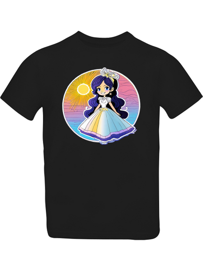 Prinzessin Sonnenuntergang mit Blauschimmer T-Shirt Kids SK