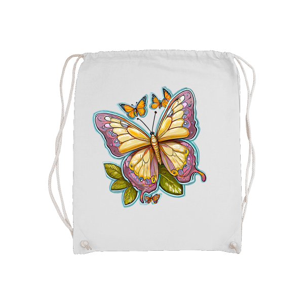 Basic Gymsack Schmetterling gemalt mit Aura