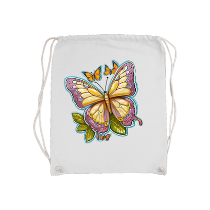 Basic Gymsack Schmetterling gemalt mit Aura