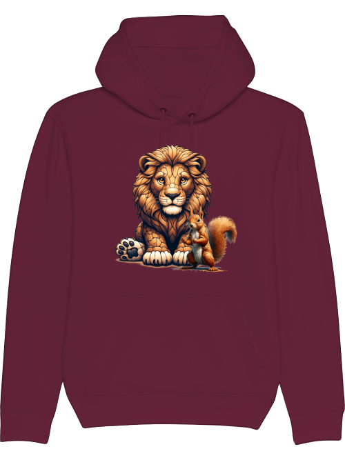 Cruiser hoodie partner shirt lion with squirrel front