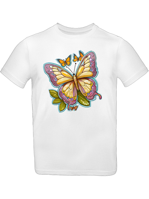 Schmetterling gemalt mit Aura T-Shirt Kids SK