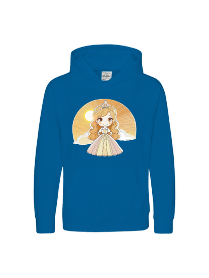 Sudadera con capucha premium para niños Princess Yellow Sunrise