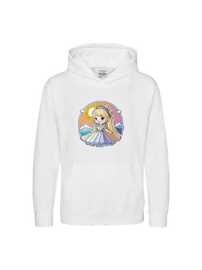 Sudadera con capucha premium para niños Princess Sunrise