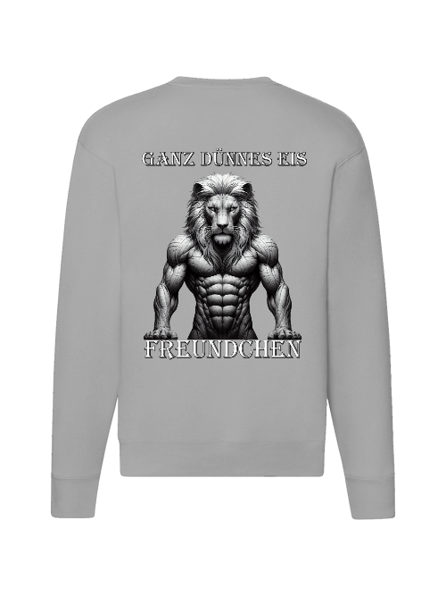 Premium Set-In-Sweat Sweatshirt Partner Shirt Lion Very Thin Ice Back