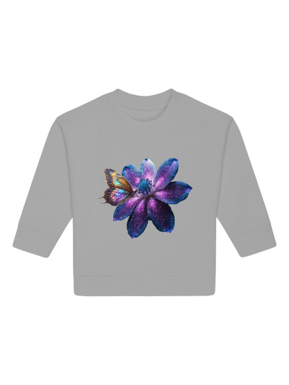Galaxie Blume mit Schmetterling Baby Changer Sweatshirt SK