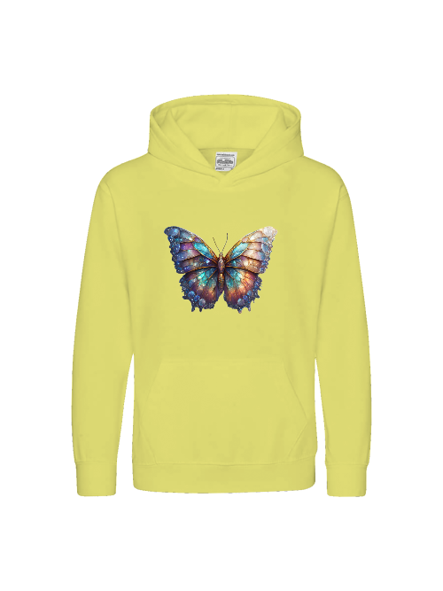 Kids Premium Hooded Sweat Butterfly Gallaxy