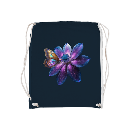 Basic gym bag galaxy flower with butterfly