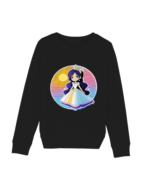 Mini Changer sweatshirt Princess Sunset with blue shimmer