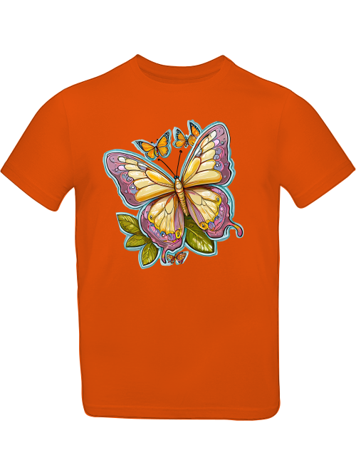 Schmetterling gemalt mit Aura T-Shirt Kids SK