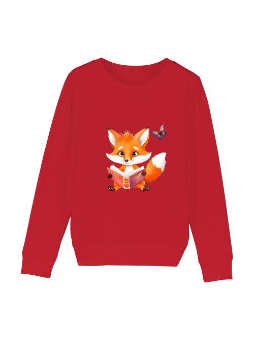 Mini Changer sweatshirt fox with butterfly