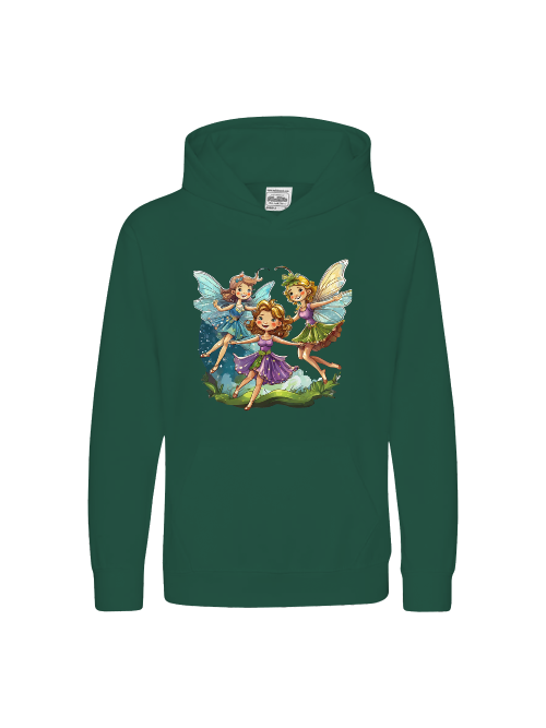 Sudadera con capucha premium para niños Fairy Dance