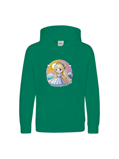 Sudadera con capucha premium para niños Princess Sunrise