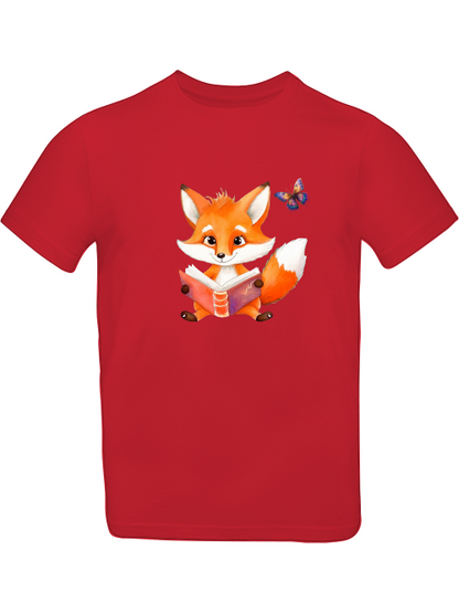 Camiseta de zorro con mariposa para niños SK