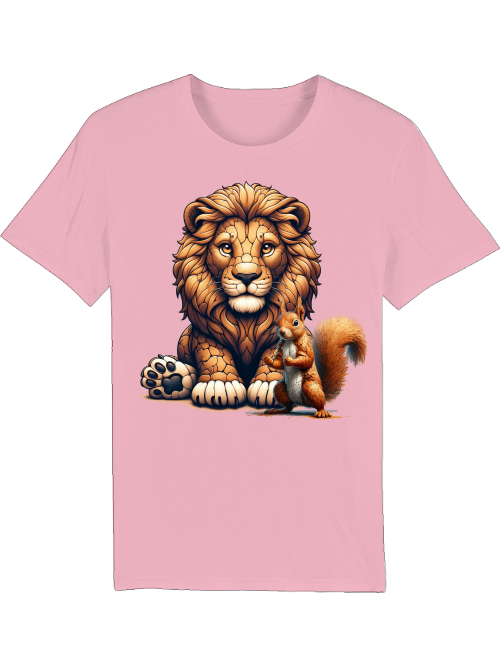 Creator T-Shirt Partner Shirt Lion with Squirrel