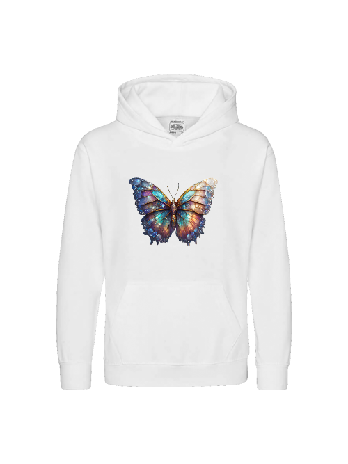 Kids Premium Hooded Sweat Butterfly Gallaxy