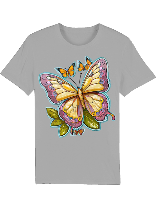 Creator T-Shirt Partner Shirt Butterfly painted with aura