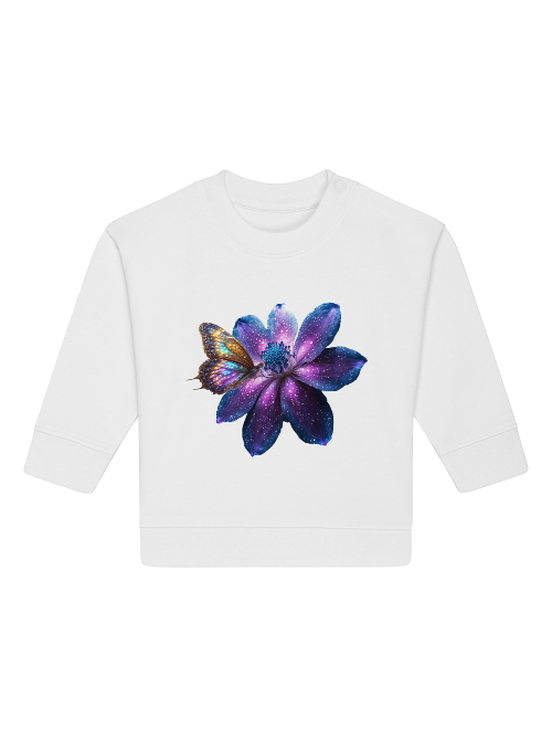 Baby Changer Sweatshirt Galaxy Flower with Butterfly