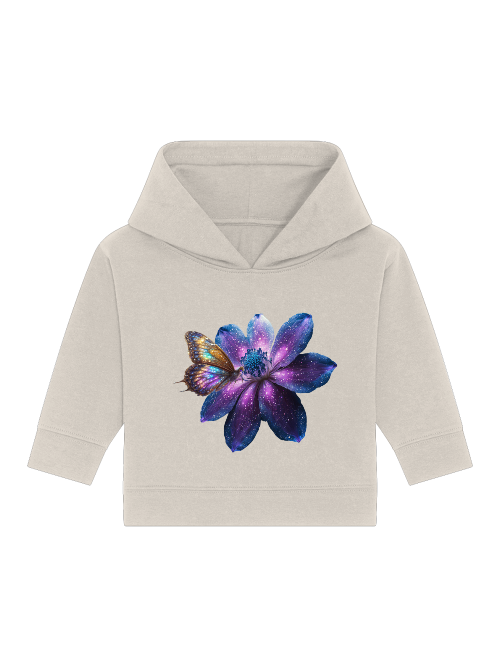 Galaxieblume mit Schmetterling Baby Cruiser Hoodie SK