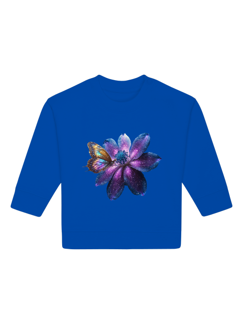 Baby Changer Sweatshirt Galaxy Flower with Butterfly