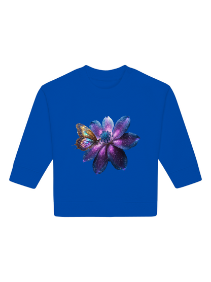 Galaxie Blume mit Schmetterling Baby Changer Sweatshirt SK