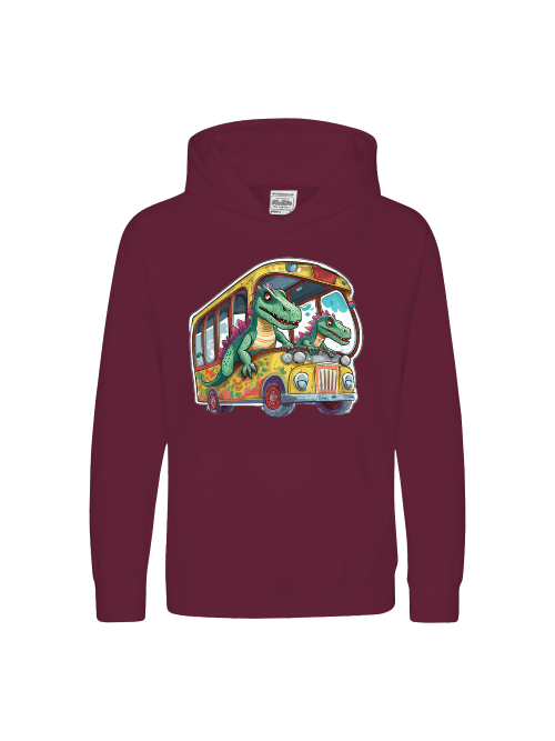 Sudadera con capucha premium para niños Dinobus