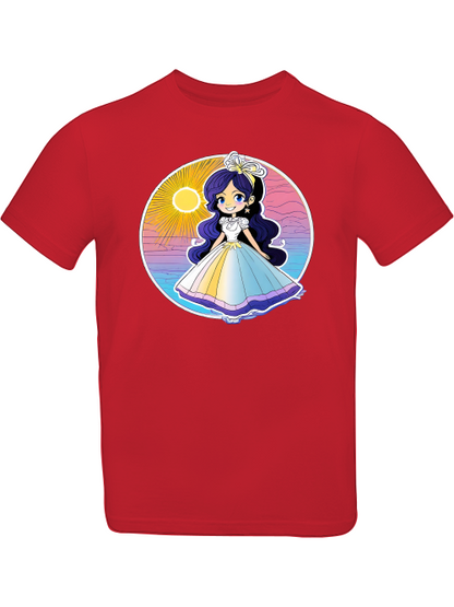 Prinzessin Sonnenuntergang mit Blauschimmer T-Shirt Kids SK