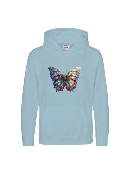 Kids Premium Hooded Sweat Butterfly Gallaxy