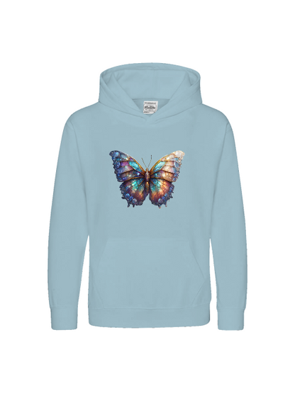Sudadera con capucha premium para niños Butterfly Gallaxy