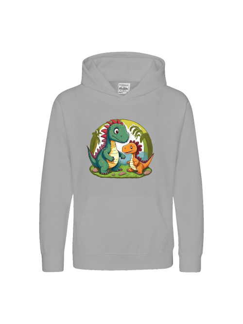 Sudadera con capucha Kids Premium dos dinosaurios