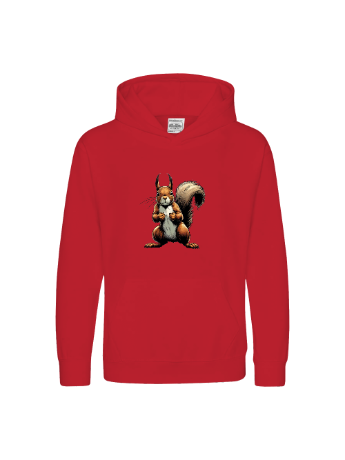 Kids Premium Hooded Sweat Squirrel