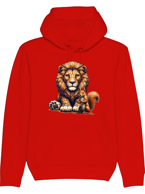 Cruiser hoodie partner shirt lion with squirrel front