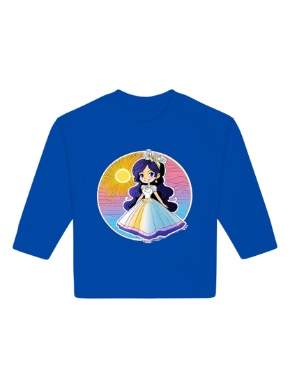 Sudadera Cambiador Princesa Sunset con Brillo Azul
