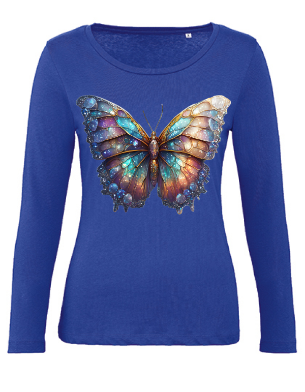 Organic Inspire women Partnershirt Gallaxieschmetterling